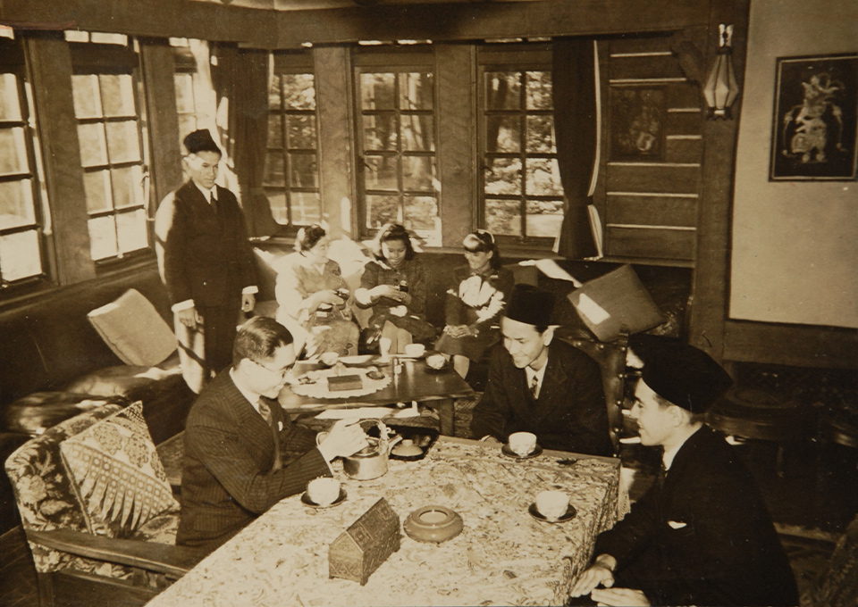 本邸に滞在した留学生たち１